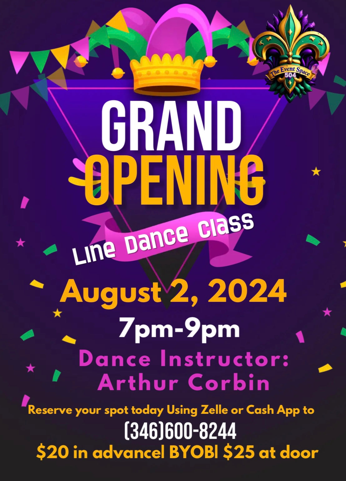 Grand Opening Line Dance Class 8/2/24