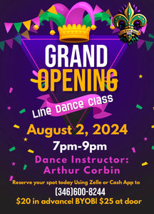 Grand Opening Line Dance Class 8/2/24