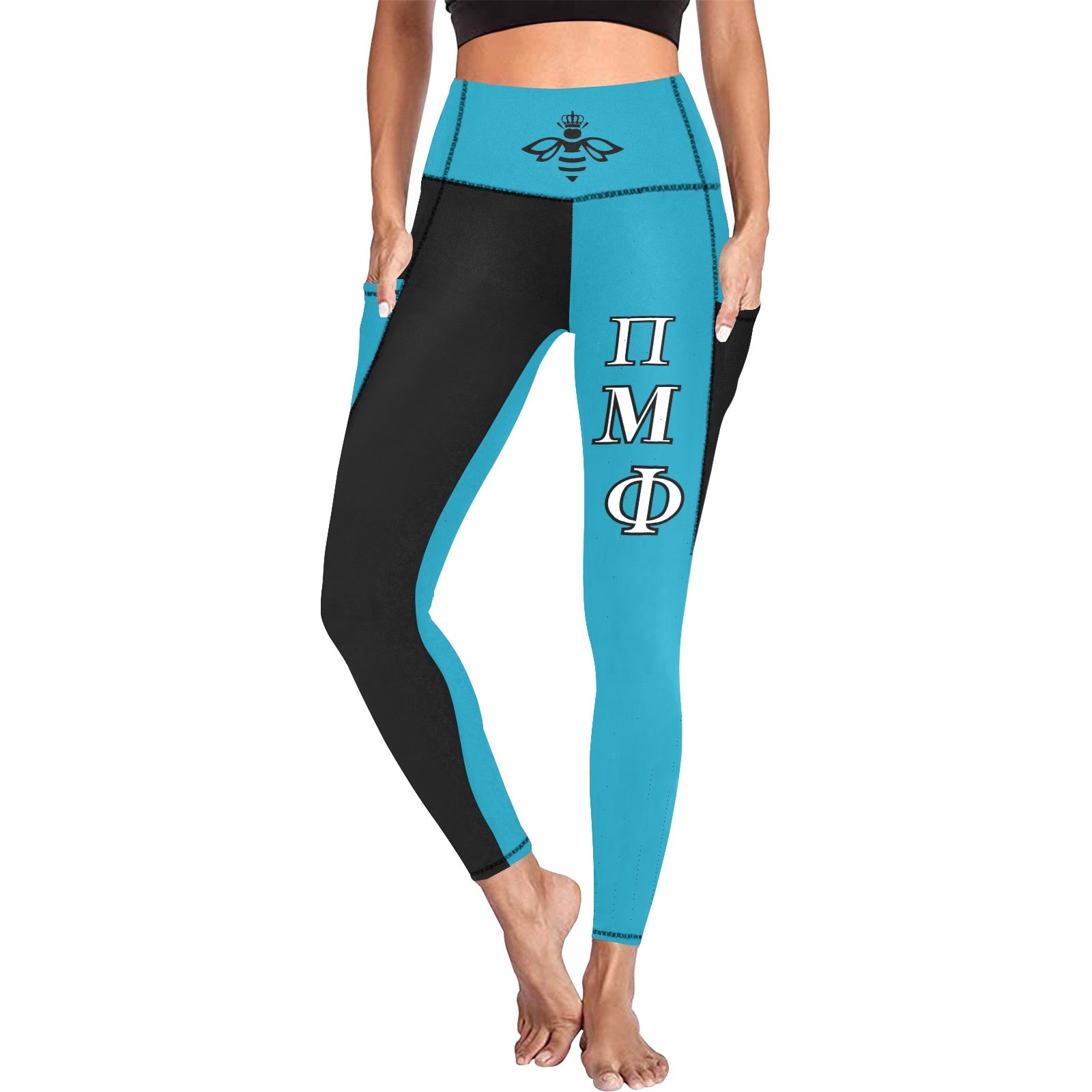 Pi Mu Phi tights All Over Print Leggings with Pockets (Model L56)