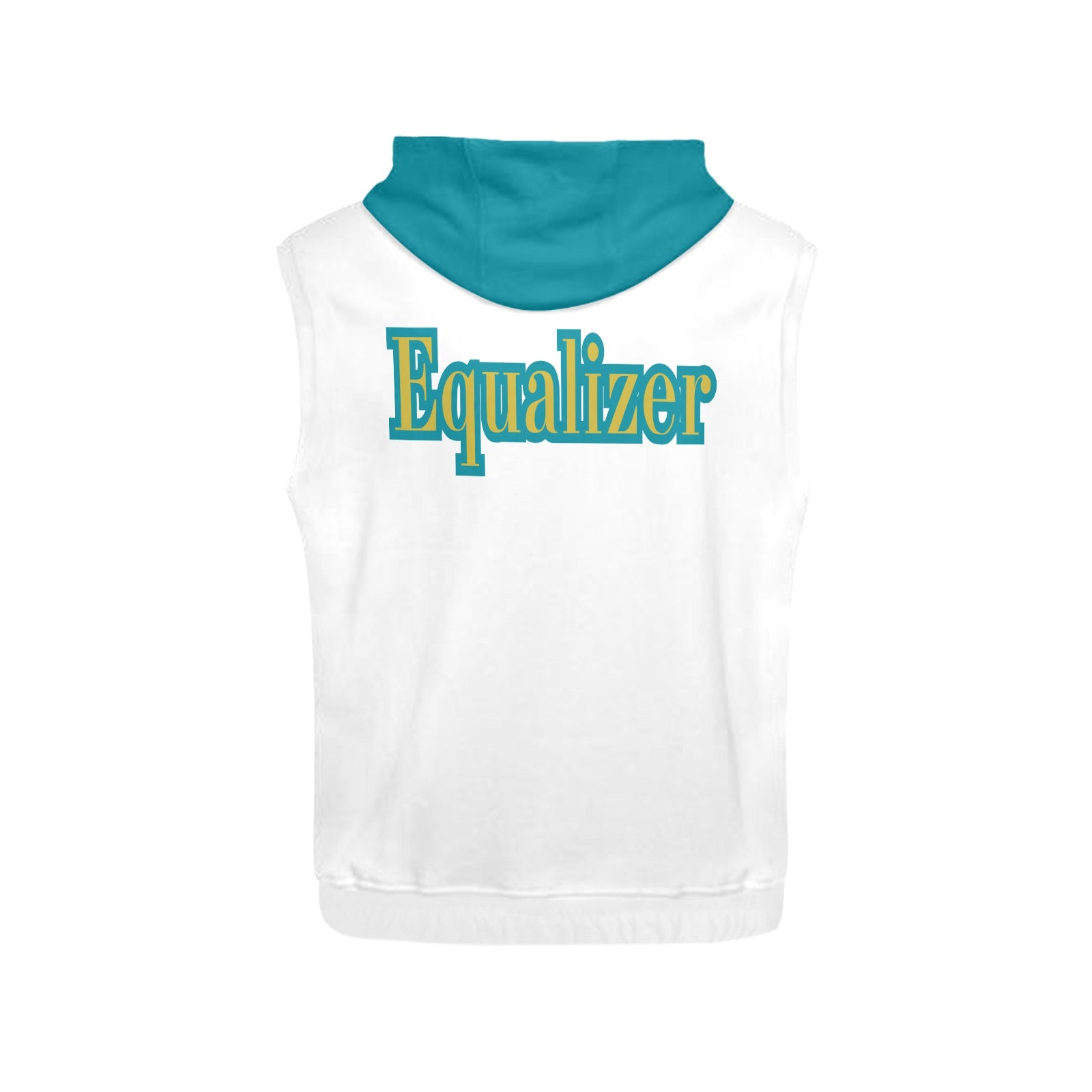 Mu Beta Phi sleeveless white equalizer All Over Print Sleeveless Hoodie for Men (Model H15)