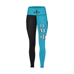 Pi Mu Phi tights All Over Print Leggings with Pockets (Model L56)