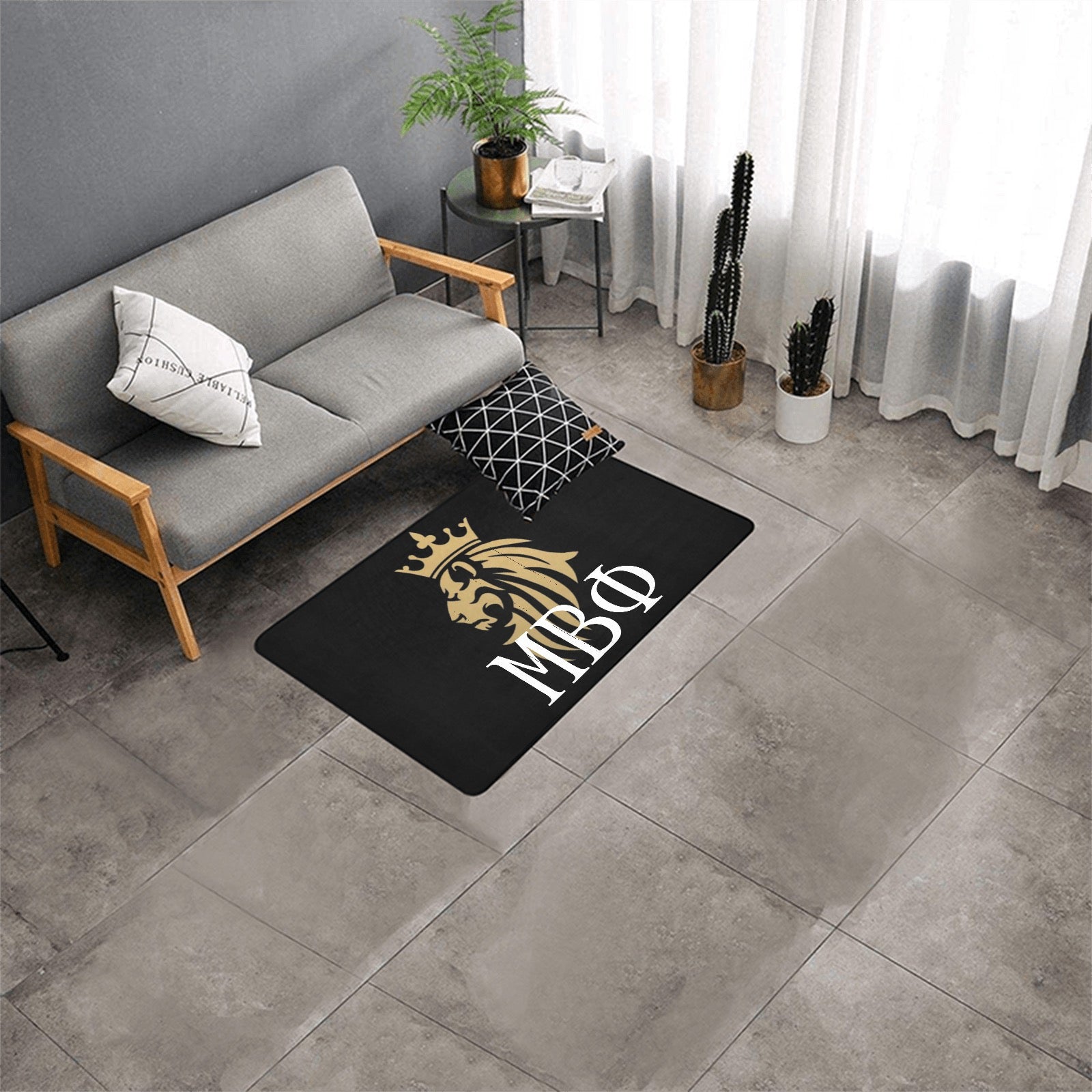 Area Rugs Mu beta phi Area Rug with Black Binding 2'7"x 1'8‘’