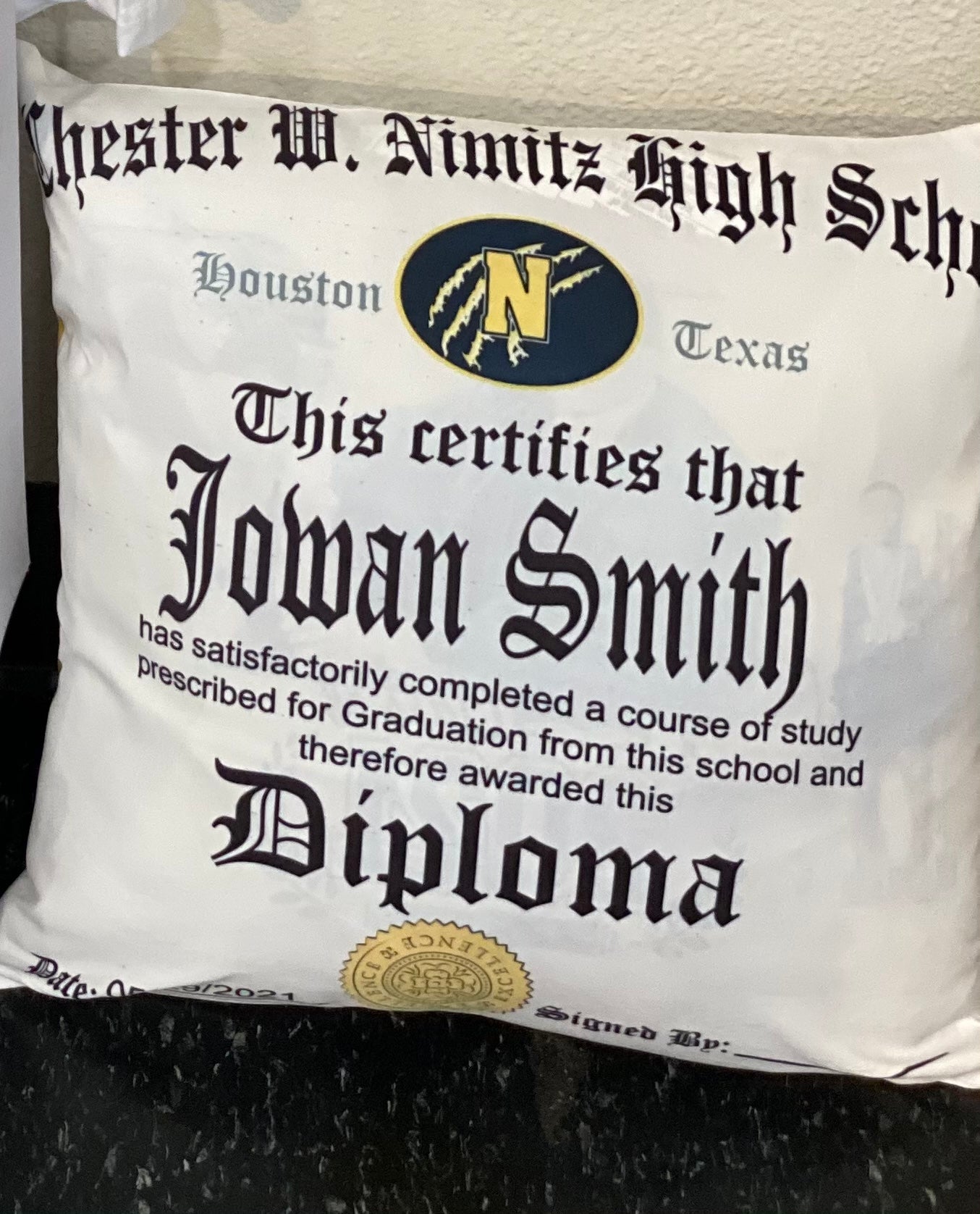 Diploma Grad Pillow