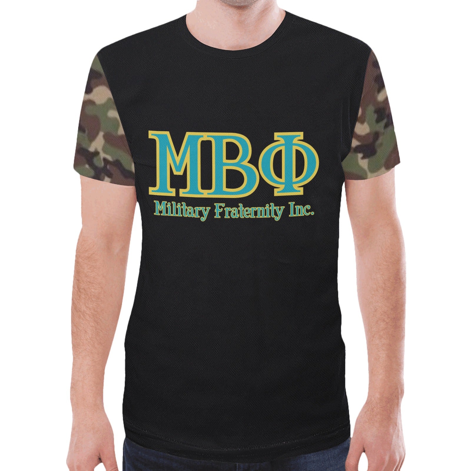 Mu Beta Phi Camo Tee New All Over Print T-shirt for Men (Model T45)