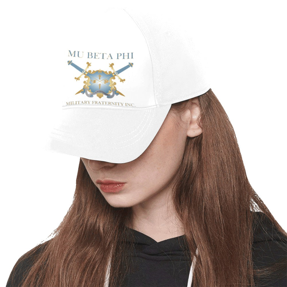 mu beta phi hats white Snapback Hat G (Front Panel Customization)