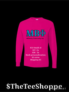 Mu Beta Phi Long Sleeve Shirts